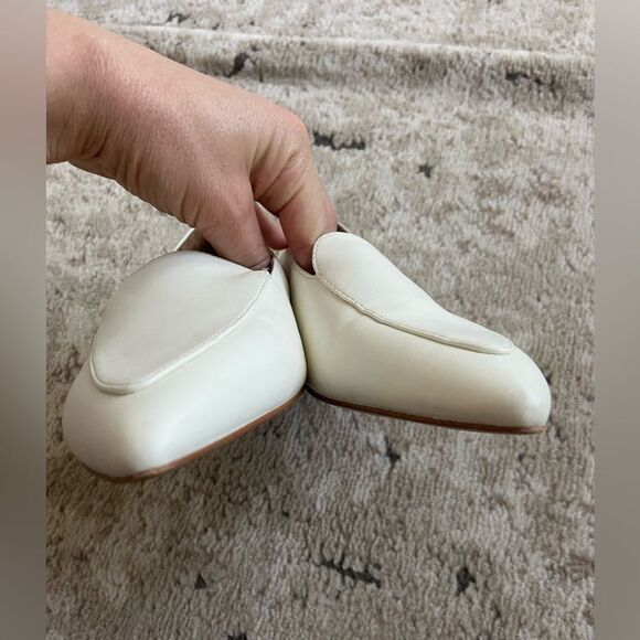 NORDSTROM RACK Mansfield Loafer in White Sz 7M man made materials ivory - Picture 6 of 10